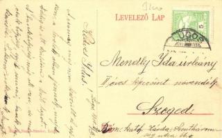 Lugos, Lugoj; Református bérpalota, Alföldi Ferencz üzlete. Nagel Sándor kiadása / palace, shops (EK...