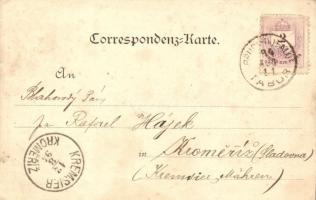 1894 (Vorläufer!) Lajtabruck, Bruck an der Leitha; Katonai laktanya, Templom utca, Harrach kastély /...