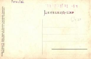 Rusandafürdő, Ruszanda; gépház udvar belső. Toskow M. Zsiva kiadása és Wukow Const. felvétele / spa ...