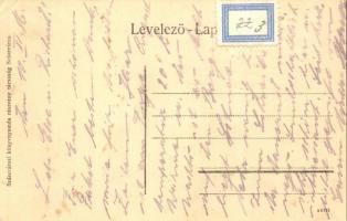 Szászváros, Broos; utcakép zsinagógával / street view with synagogue  (EK)