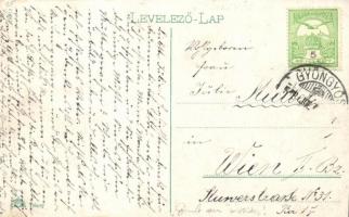 Gyöngyös, Fő tér, piac, Goldner Dávid és fia üzlete  (EK)