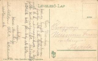 Topánfalva, Campeni; folyó-parti részlet. Csíky Testvérek kiadása / river bank