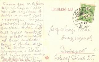 Kassa, Kosice; Nemzeti Színház Fái Flóra színésznő arcképével / theatre with actress, Art Nouveau