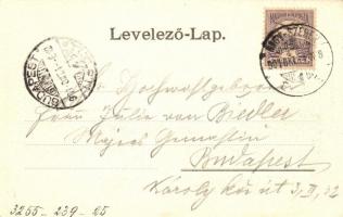 Nagyszeben, Hermannstadt, Sibiu; Nagy körút, Karl Graef Könyvkereskedése és saját kiadású képeslapja...