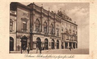 Debrecen, Felsőkereskedelmi és polgári fiú iskola, Rosenberg és Hanner,és Balla Lajos üzlete, Csáthy Ferenc papírkereskedése és saját kiadású lapja