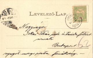 Gyergyószentmiklós, Gheorgheni; Irgalmas-nővérek zárdája, könyvkereskedés, Kricsa Péter kiadása / co...