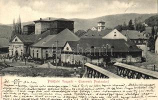 Prakfalva, Prakovce, Prakendorf; Vasgyár. Geruska Pál kiadása / Eisenwerk / iron factory