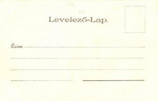 Budapest VII. New York Kávéház és Palota, Kávé és Billiárd terem, belső. Kosmos Art Nouveau litho