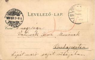 Pozsony, Pressburg, Bratislava; Sétatér, Mária Terézia szobor / promenade, statue. Schneider & L...