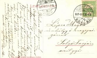 Budapest IX I. Ferencz József m. kir. honvéd gyalogsági laktanya, Törzs épület. Henzel Mihály kiadás...