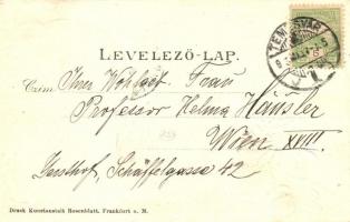 Temesvár, Timisoara; Erdélyi laktanya, Gyárváros, Scudier szobor; lóherés litho. Kiadja Káldor Zs. é...