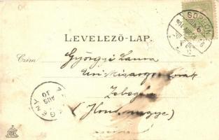 Sopron, Erzsébet út. Kiadja Kummert L., Cseresznyés Emb. litho (EK)