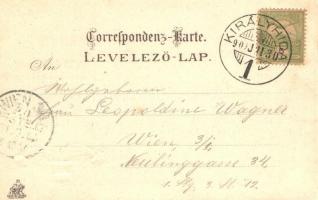 Lajtabruck, Bruck an der Leitha; H. Effenberger címeres litho / coat of arms, Emb. litho