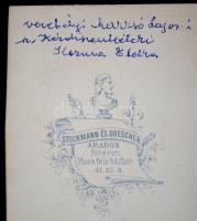 1866  Verebélyi Marzsó Lajosné - szül. kézdiszentléleki Kozma Etelka - portréja vizitkártya méretben...