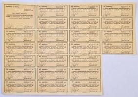 Szeged 1940. "A Szegedi Kenderfonógyár Részvény-Társaság" részvénye 40P értékben, szárazpe...