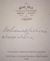 cca 1868 Báró Luzenszky Gusztávné (Marzsó Mária) vizitkártya méretű fényképe Gévay Béla pesti műterm...