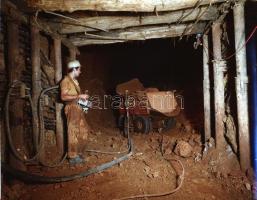 1971 Bányában készült felvételek, 5 db szabadon felhasználható vintage negatív, 6x7 cm