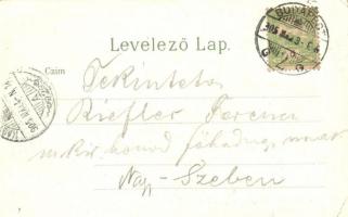 Budapest V. Szabadság tér, litho (EK)