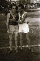 1945 szeptember 9. Budapest, atlétikai bajnokság és néhány városkép, 23 db vintage negatív Rózsa Gyö...