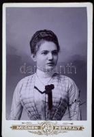 cca 1890-1900 Női portrék, 10 db (Zelesny Károly (Pécs), Letzer J. (Kassa), Goszleth István (Budapes...