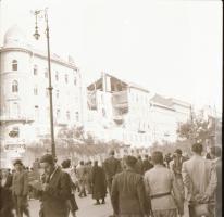 cca 1940 Budapesti városképek, épületfotók, életképek, 13 db szabadon felhasználható vintage negatív...