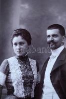 cca 1890-1900 Családportrék, köztük két katonaruhába öltözött férfival (Zelesny Károly (Pécs), Kossa...