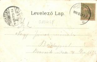 Budapest I. Dísz tér, litho