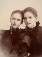 cca 1890-1900 Női portrék, 9 db (Ferenc és Tsa (Kolozsvár), Kiss József (Eger), Singer J. (Ujvidék),...