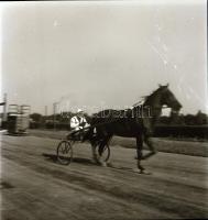 1965 Budapest, Lóversenypálya, 15 db vintage negatív Kotnyek Antal (1921-1990) fotóriporter hagyaték...