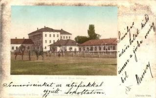 Marosvásárhely, Targu Mures; 9. Honvéd Huszárlaktanya. Raichardspreg J. és társa kiadása / hussar military barracks  (EK)