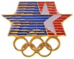 9db-os vegyes olimpiai jelvény és kitűző tétel, közte 1994. "First Hungarian Bob Team Lillehamm...