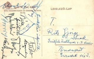 Budapest V. Grab M. fiai Tarkapapírgyár, Első Magyar viaszosvászon-, Műbőr- és Könyvkötővászon gyár....