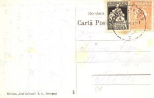 Lupény, Lupeni; Községháza, Jiu Könyvkereskedés és saját kiadása / Libraria Jiul Cultural si Primari...