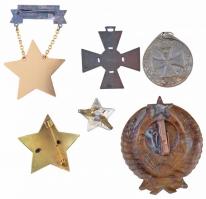 6db-os vegyes magyar és külföldi jelvény és kitüntetés, közte ~1970. "A Szocialista Kultúráért&...