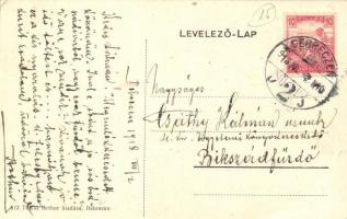 Debrecen, Thaisz Arthur előbb Pongrácz Géza Papírnemű áruháza és saját kiadású képeslapja