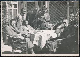 1940 Berlin, A magyar futballválogatott németországi szereplésén készült fotók, 4 db, 13x18 cm