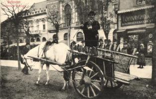 Debrecen, Debreceni Talyigás, háttérben könyvnyomda