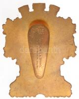 Ausztria ~1880-1900. "Bécsi Polgári Egyesület" aranyozott és zománcozott Br jelvény, hátol...