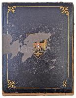 Ausztria ~1880-1900. "Bécsi Polgári Egyesület" aranyozott és zománcozott Br jelvény, hátol...