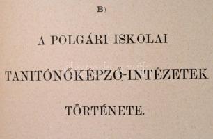 1896 7 db Oktatással foglalkozó tanulmány, egybekötve: 
Péterfy Sándor: A magyar elemi népoktatás I...
