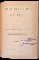 1896 7 db Oktatással foglalkozó tanulmány, egybekötve: 
Péterfy Sándor: A magyar elemi népoktatás I...