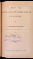 1896 7 db Oktatással foglalkozó tanulmány, egybekötve: 
Péterfy Sándor: A magyar elemi népoktatás I...