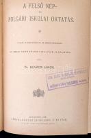 1896 7 db Oktatással foglalkozó tanulmány, egybekötve: 
Péterfy Sándor: A magyar elemi népoktatás I...