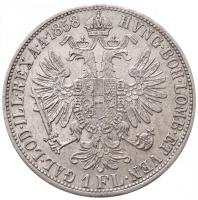 Ausztria 1858A 1 Fl Ag "Ferenc József" (12,34g) T:1-,2 / Austria 1858A 1 Florin Ag "F...