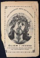 Vegyes vallási nyomtatványok, szentképek, kb. 50 db változó méretben, és állapotban