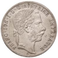 Ausztria 1871A 1Fl Ag Ferenc József (12,36g) T:1-,2 / Austria 1871A 1 Florin Ag Franz Joseph (12,36g) C:AU,XF Krause KM#2221