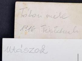 cca 1916-1940 2 db katonai fotó: tábori mise, utászok, hátuljukon feliratozva, 9×14 cm