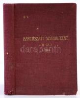 Harcászati szabályzat. I. rész Harcászati elvek. Bp., 1939, Stádium Sajtóvállalat Rt. Kiadói, egészv...