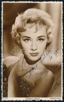 Carole Lesley (1935-1974) angol színésznő aláírt fotója / autograph signed photo, 8x14 cm