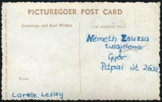 Carole Lesley (1935-1974) angol színésznő aláírt fotója / autograph signed photo, 8x14 cm